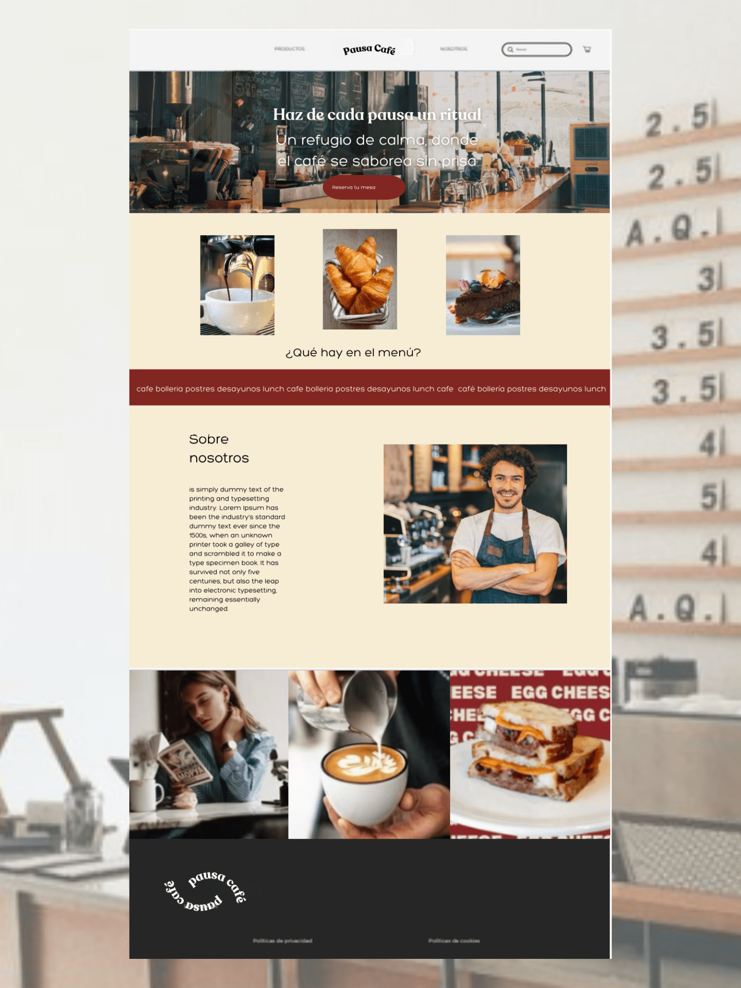 web cafeteria